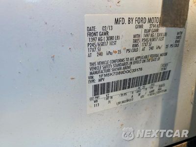 Zdjęcie 13 z 13 samochodu: 2013 FORD EXPLORER VIN:1FM5K7B89DGC35176 - miniatura