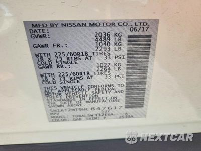 Zdjęcie 14 z 14 samochodu: 2017 NISSAN ROGUE SL VIN:5N1AT2MT9HC847617 - miniatura