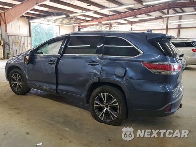 Drugie zdjęcie samochodu z przodu: 2016 TOYOTA HIGHLANDER XLE VIN:5TDKKRFH2GS157749 - miniatura