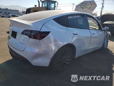 Trzecie zdjęcie samochodu z tyłu: 2021 TESLA MODEL Y VIN:5YJYGDEFXMF263414 - miniatura