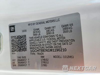 Zdjęcie 12 z 12 samochodu: 2021 CHEVROLET COLORADO VIN:1GCHTBEN1M1190210 - miniatura