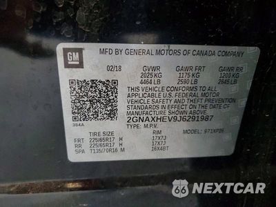 Zdjęcie 13 z 13 samochodu: 2018 CHEVROLET EQUINOX LS VIN:2GNAXHEV9J6291987 - miniatura