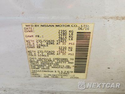Zdjęcie 13 z 13 samochodu: 2016 NISSAN MURANO PLATINUM VIN:5N1AZ2MH9GN151269 - miniatura