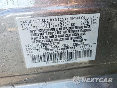Zdjęcie 13 z 13 samochodu: 2025 NISSAN SENTRA SR VIN:3N1AB8DV6SY301340 - miniatura