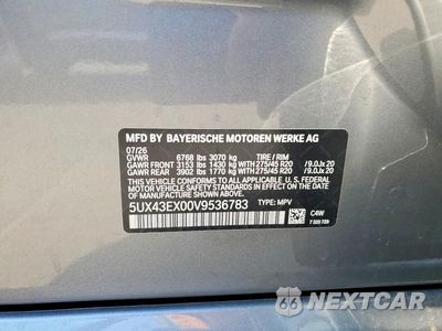 Zdjęcie 12 z 12 samochodu: 2027 BMW X6 M60I VIN:5UX43EX00V9536783 - miniatura