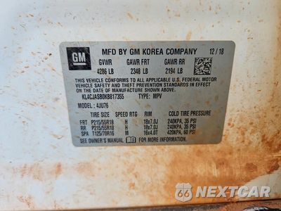 Zdjęcie 13 z 13 samochodu: 2019 BUICK ENCORE PREFERRED VIN:KL4CJASB0KB817355 - miniatura
