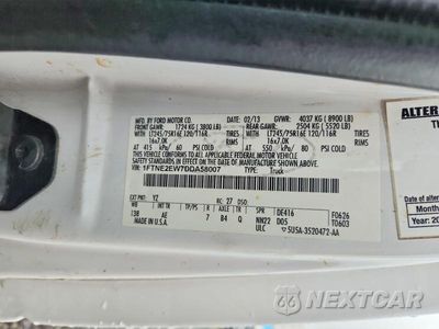 Zdjęcie 13 z 13 samochodu: 2013 FORD ECONOLINE E250 VAN VIN:1FTNE2EW7DDA58007 - miniatura