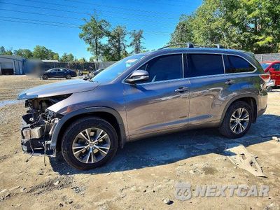2016 TOYOTA HIGHLANDER XLE 5TDJKRFH8GS255664 - główne zdjęcie licytacji z USA - miniatura