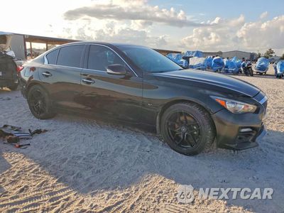 Czwarte zdjęcie samochodu z boku: 2014 INFINITI Q50 BASE VIN:JN1BV7AR0EM683692 - miniatura