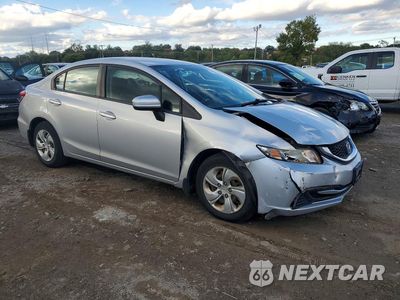 Czwarte zdjęcie samochodu z boku: 2014 HONDA CIVIC LX VIN:2HGFB2F58EH551073 - miniatura
