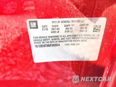 Zdjęcie 12 z 12 samochodu: 2016 CHEVROLET MALIBU LT VIN:1G1ZE5ST8GF202534 - miniatura