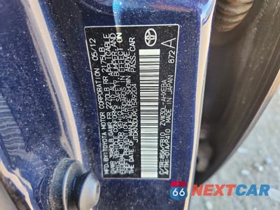 Zdjęcie 12 z 12 samochodu: 2012 TOYOTA PRIUS THREE VIN:JTDKN3DU9C1549204 - miniatura