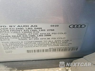 Zdjęcie 12 z 12 samochodu: 2023 AUDI Q5 PRESTIGE 45 VIN:WA1FAAFYXP2126479 - miniatura