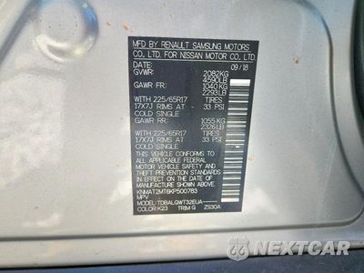 Zdjęcie 12 z 12 samochodu: 2019 NISSAN ROGUE SV VIN:KNMAT2MT6KP500783 - miniatura