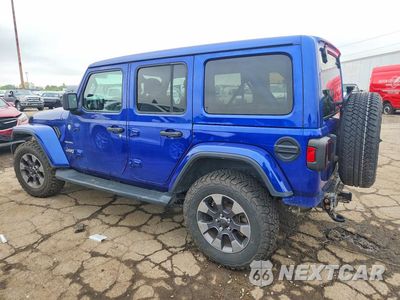 Drugie zdjęcie samochodu z przodu: 2020 JEEP WRANGLER UNLIMITED SAHARA VIN:1C4HJXEG6LW317393 - miniatura