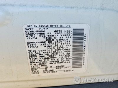 Zdjęcie 14 z 14 samochodu: 2017 NISSAN ROGUE SV VIN:JN8AT2MVXHW283999 - miniatura