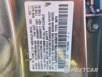 Zdjęcie 13 z 13 samochodu: 2011 HONDA CR-V EXL VIN:5J6RE4H72BL049410 - miniatura