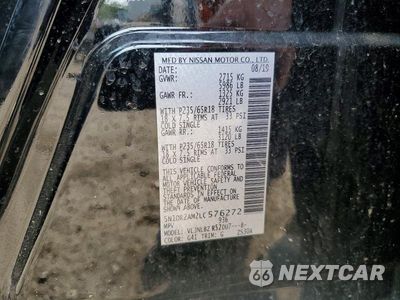 Zdjęcie 13 z 13 samochodu: 2020 NISSAN PATHFINDER S VIN:5N1DR2AM2LC576272 - miniatura