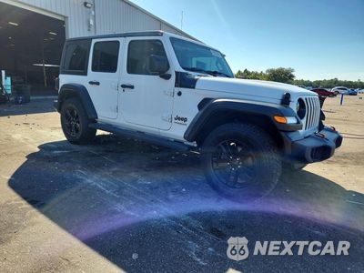 Czwarte zdjęcie samochodu z boku: 2020 JEEP WRANGLER UNLIMITED SPORT VIN:1C4HJXDG9LW345528 - miniatura