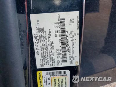 Zdjęcie 12 z 12 samochodu: 2020 FORD FUSION SE VIN:3FA6P0HD3LR246354 - miniatura