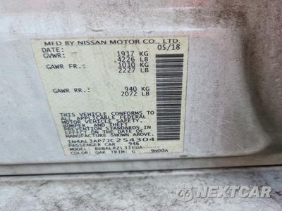 Zdjęcie 12 z 12 samochodu: 2018 NISSAN ALTIMA 2.5 SL VIN:1N4AL3AP7JC254304 - miniatura