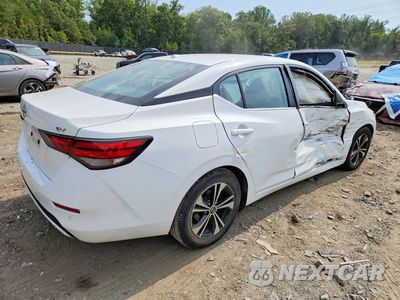 Trzecie zdjęcie samochodu z tyłu: 2022 NISSAN SENTRA SV VIN:3N1AB8CV3NY269517 - miniatura