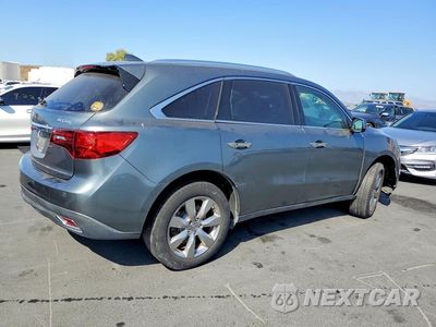 Trzecie zdjęcie samochodu z tyłu: 2014 ACURA MDX ADVANCE VIN:5FRYD3H87EB017761 - miniatura