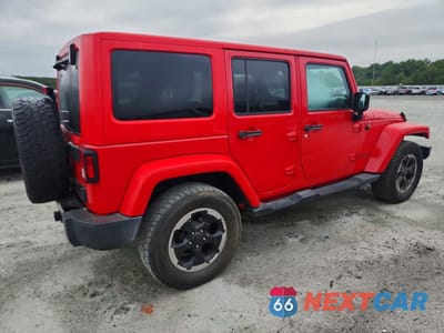 Trzecie zdjęcie samochodu z tyłu: 2014 JEEP WRANGLER UNLIMITED SAHARA VIN:1C4HJWEG0EL324418 - miniatura