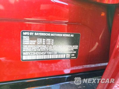 Zdjęcie 13 z 13 samochodu: 2025 BMW I4 EDRIVE 40 VIN:WBY23HD04SFT99728 - miniatura