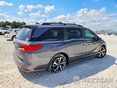 Trzecie zdjęcie samochodu z tyłu: 2022 HONDA ODYSSEY TOURING VIN:5FNRL6H87NB058384 - miniatura