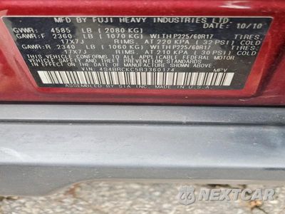 Zdjęcie 12 z 12 samochodu: 2011 SUBARU OUTBACK 2.5I LIMITED VIN:4S4BRCKC5B3360174 - miniatura