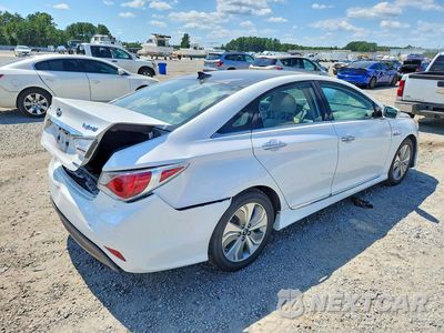Trzecie zdjęcie samochodu z tyłu: 2015 HYUNDAI SONATA HYBRID LIMITED VIN:KMHEC4A45FA108408 - miniatura