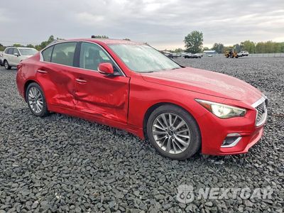 Czwarte zdjęcie samochodu z boku: 2021 INFINITI Q50 LUXE VIN:JN1EV7BR4MM755214 - miniatura