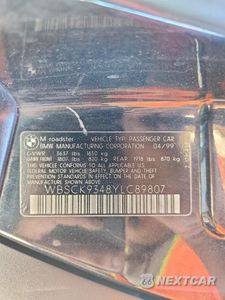 Zdjęcie 12 z 12 samochodu: 2000 BMW M ROADSTER VIN:WBSCK9348YLC89807 - miniatura