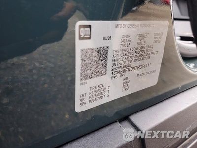 Zdjęcie 13 z 13 samochodu: 2026 CHEVROLET SUBURBAN K1500 RST VIN:1GNS6EKDUTR340263 - miniatura