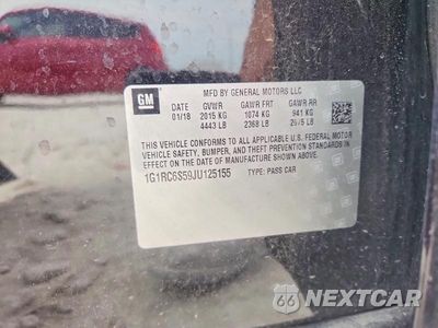 Zdjęcie 13 z 13 samochodu: 2018 CHEVROLET VOLT LT VIN:1G1RC6S59JU125155 - miniatura