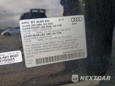 Zdjęcie 13 z 13 samochodu: 2018 AUDI Q3 PREMIUM VIN:WA1ECCFS8JR009642 - miniatura