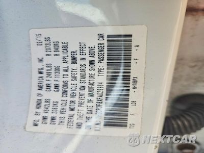 Zdjęcie 12 z 12 samochodu: 2015 HONDA ACCORD EXL VIN:1HGCR3F8XFA029964 - miniatura