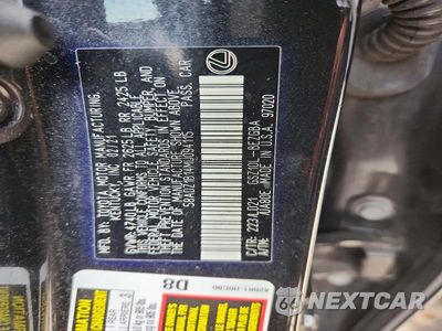 Zdjęcie 12 z 12 samochodu: 2021 LEXUS ES 350 BASE VIN:58ADZ1B14MU094115 - miniatura