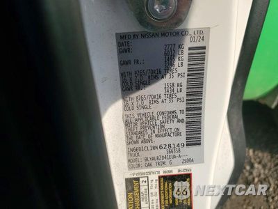 Zdjęcie 12 z 12 samochodu: 2024 NISSAN FRONTIER SV VIN:1N6ED1CL1RN628149 - miniatura