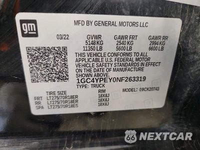 Zdjęcie 12 z 12 samochodu: 2022 CHEVROLET SILVERADO K2500 HEAVY DUTY LTZ VIN:1GC4YPEY0NF263319 - miniatura