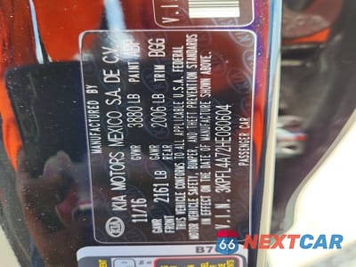 Zdjęcie 12 z 12 samochodu: 2017 KIA FORTE LX VIN:3KPFL4A72HE080604 - miniatura