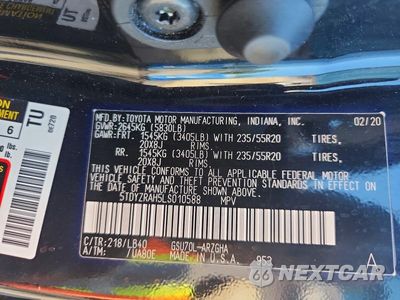 Zdjęcie 13 z 13 samochodu: 2020 TOYOTA HIGHLANDER LIMITED VIN:5TDYZRAH5LS010588 - miniatura
