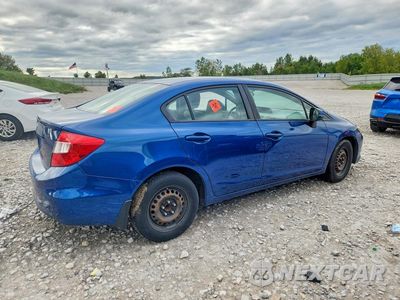 Trzecie zdjęcie samochodu z tyłu: 2012 HONDA CIVIC LX VIN:2HGFB2F5XCH548575 - miniatura