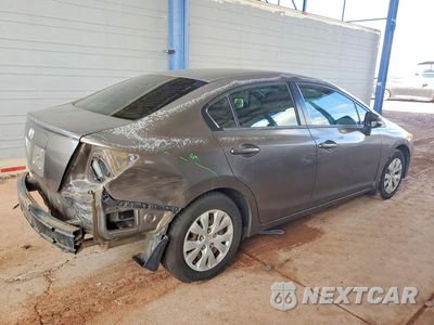 Trzecie zdjęcie samochodu z tyłu: 2012 HONDA CIVIC LX VIN:2HGFB2F57CH591898 - miniatura