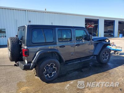Trzecie zdjęcie samochodu z tyłu: 2022 JEEP WRANGLER UNLIMITED RUBICON 4XE VIN:1C4JJXR66NW238909 - miniatura