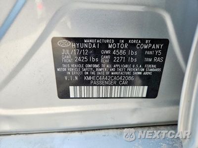 Zdjęcie 13 z 13 samochodu: 2012 HYUNDAI SONATA HYBRID VIN:KMHEC4A42CA042086 - miniatura