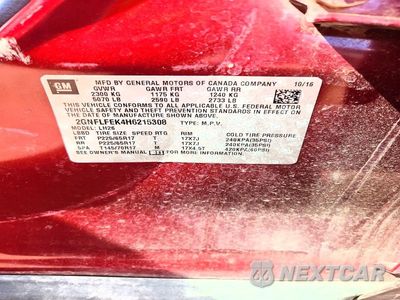 Zdjęcie 13 z 13 samochodu: 2017 CHEVROLET EQUINOX LT VIN:2GNFLFEK4H6215308 - miniatura