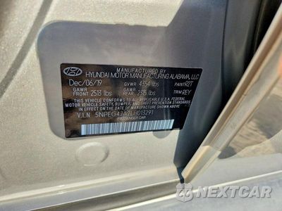 Zdjęcie 12 z 12 samochodu: 2020 HYUNDAI SONATA SE VIN:5NPEG4JA2LH013291 - miniatura
