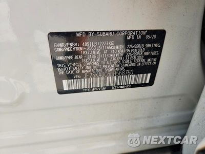 Zdjęcie 13 z 13 samochodu: 2020 SUBARU FORESTER LIMITED VIN:JF2SKAUC6LH568760 - miniatura